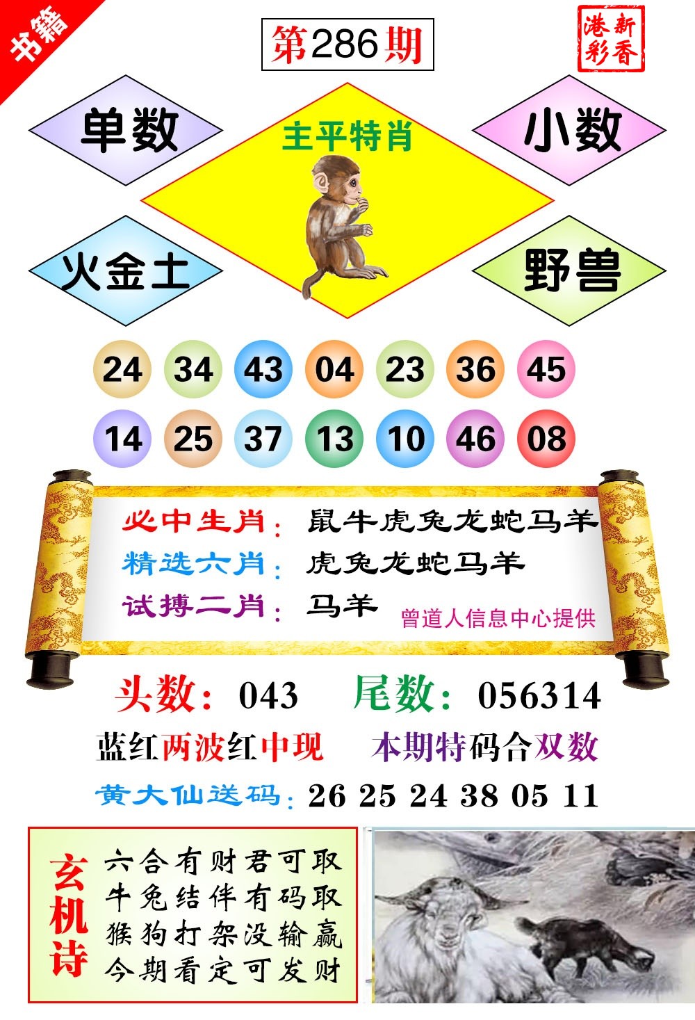 2026286期 黄大仙